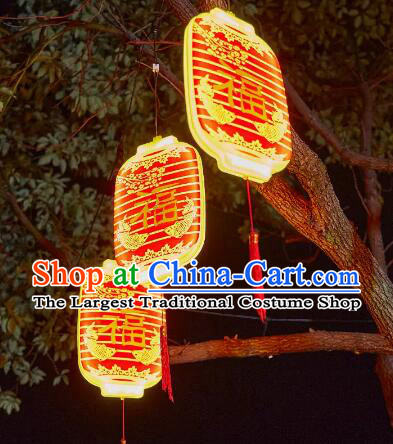 Chinese New Year Lucky Lantern Outdoor Hanging Lantern Waterproof Wax Gourd Lantern