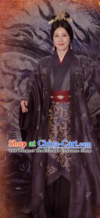 Chinese Ancient Royal Queen Clothing TV Series Love Like The Galaxy Dress Han Dynasty Empress Garment Costumes