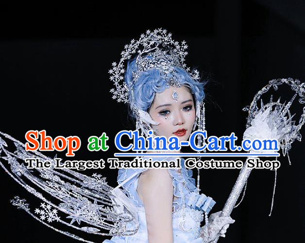 Top Cosplay Fairy Crown Catwalks Hair Jewelries Handmade Stage Show  Headpieces