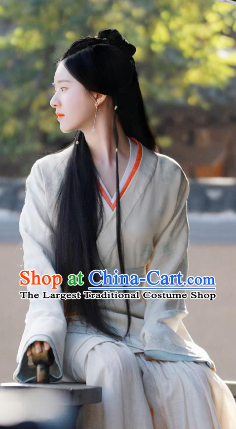 Chinese Han Dynasty Aristocratic Lady Historical Costumes Ancient Royal Infanta Clothing TV Series Love Like The Galaxy Cheng Shao Shang Dresses