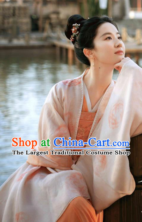 Chinese Song Dynasty Young Lady Historical Costumes Ancient Dance Woman Clothing TV Series A Dream of Splendor Zhao Pan Er Dresses