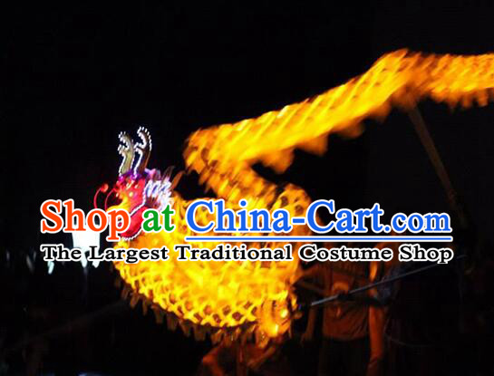 Chinese Dragon Dancing Props Luminous LED Lights Dragon Dance Costumes Complete Set for - People