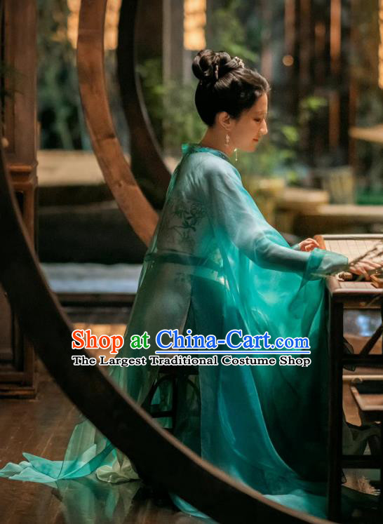 Chinese Drama A Dream of Splendor Pipa Master Zhao Pan Er Dresses Song Dynasty Young Beauty Historical Costumes Ancient Geisha Clothing