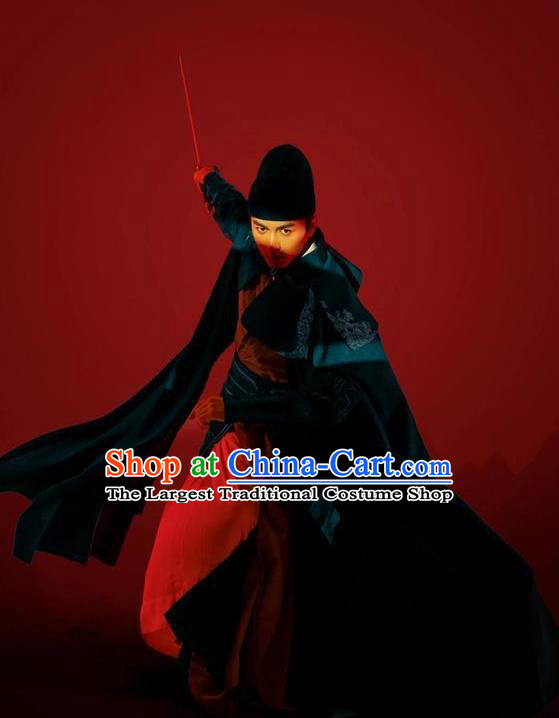 Chinese Song Dynasty Minister Historical Costumes Ancient Swordsman Clothing Drama A Dream of Splendor Gu Qian Fan Garments and Cape