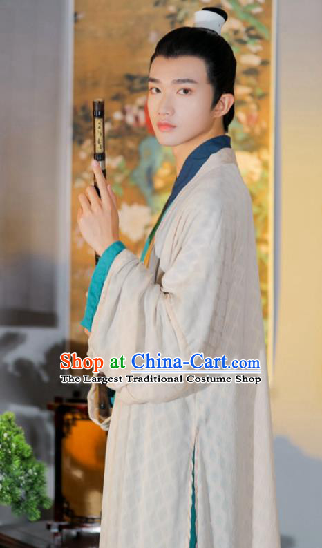 China Ancient Scholar Clothing Traditional Hanfu Chinese Song Dynasty Young Childe Costumes