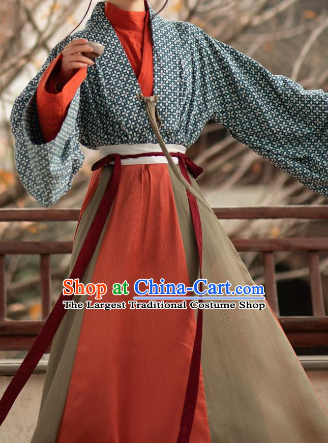 China Ancient Princess Costumes Hanfu Dress Wei Jin Northern and Southern Dynasties Empress Clothing