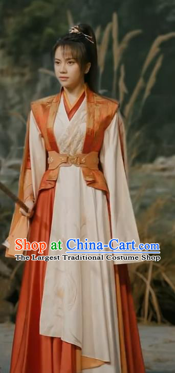 Chinese Swordswoman Clothing Drama The Blood of Youth Sikong Qianluo Dresses Ancient Chivalrous Women Garment Costumes