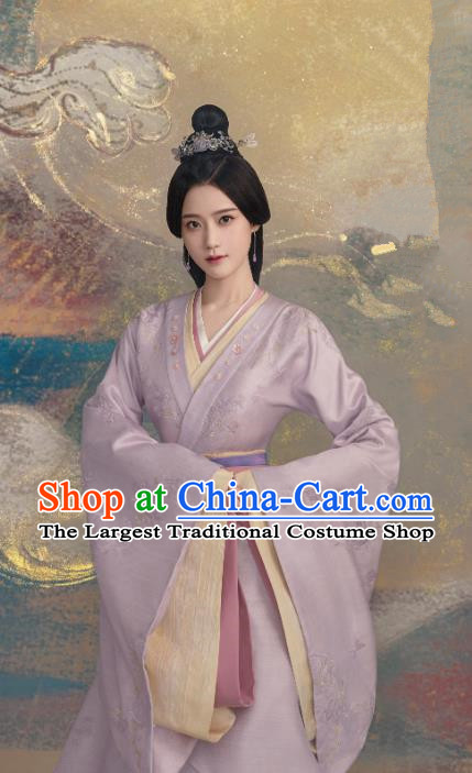 Chinese Ancient Noble Woman Clothing TV Series Love Like The Galaxy He Zhaojun Dresses Han Dynasty Royal Countess Garment Costumes