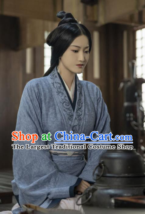 Chinese TV Series Love Like The Galaxy Women Dress Han Dynasty Garment Costumes Ancient Female Civilian Clothing