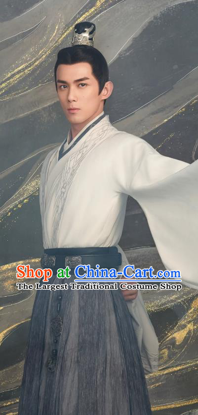 Chinese Han Dynasty Prince Garment Costumes Ancient Young General Clothing TV Series Love Like The Galaxy Ling Bu Yi Attire