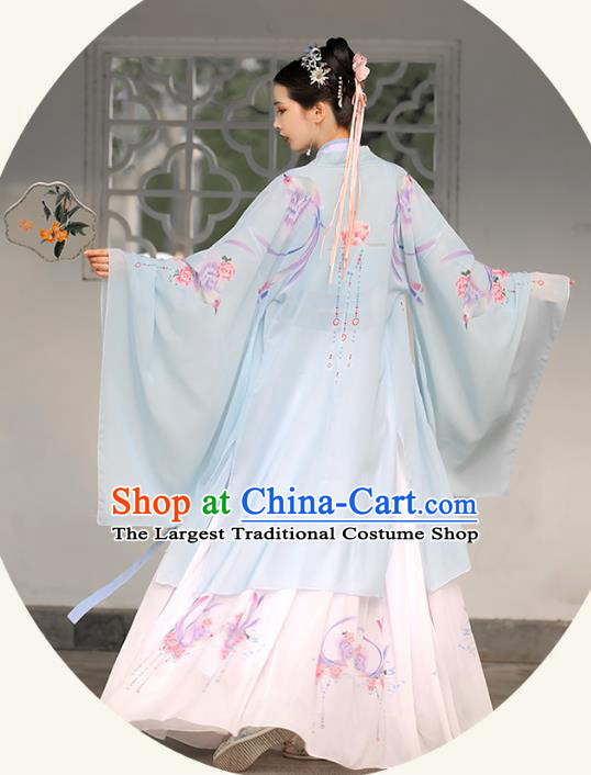 China Song Dynasty Woman Clothing Stage Show Fashion Ancient Young Lady Costumes