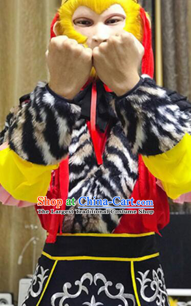 China Beijing Opera Monkey King Costumes Journey to the West Sun Wukong Outfit Havoc in Heaven Clothing