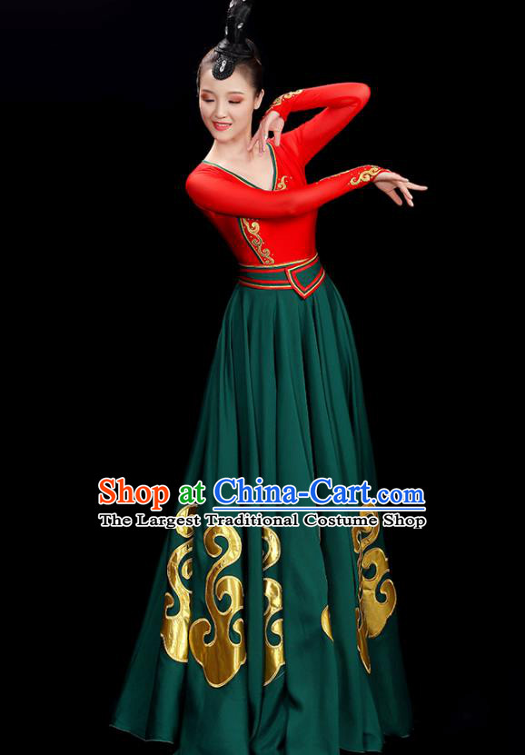 China Classical Dance Dress Women Group Show Costume Opening Dance Clothing