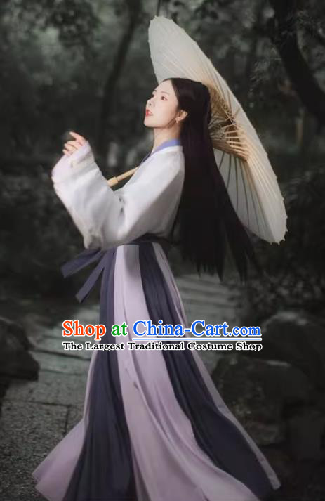 China Jin Dynasty Princess Clothing Traditional Woman Hanfu Set Ancient Female Swordsman Costumes