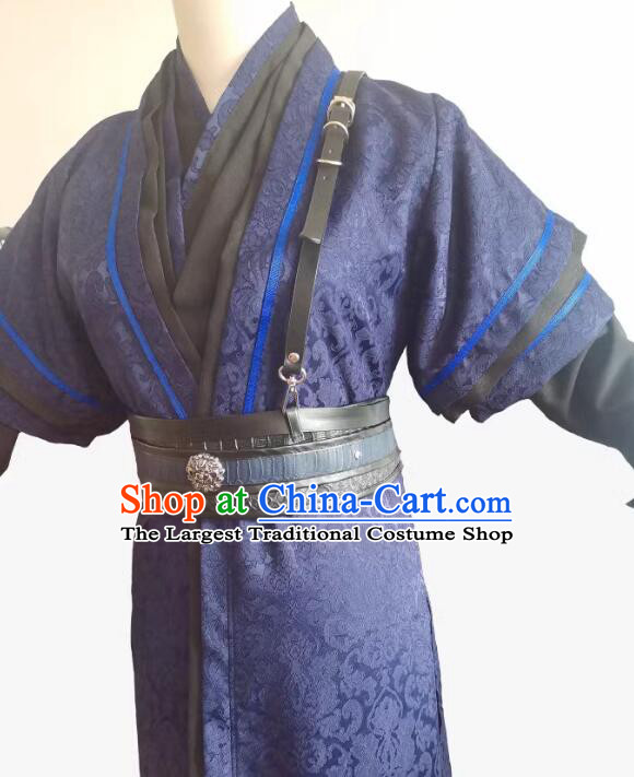 China Ancient Swordsman Clothing Sha Po Lang Gu Yun Garments Young Hero Costume