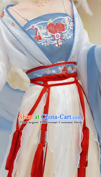 China Ancient Fairy Garment Costumes Hanfu Ruqun Clothing Southern and Northern Dynasties Princess Dresses