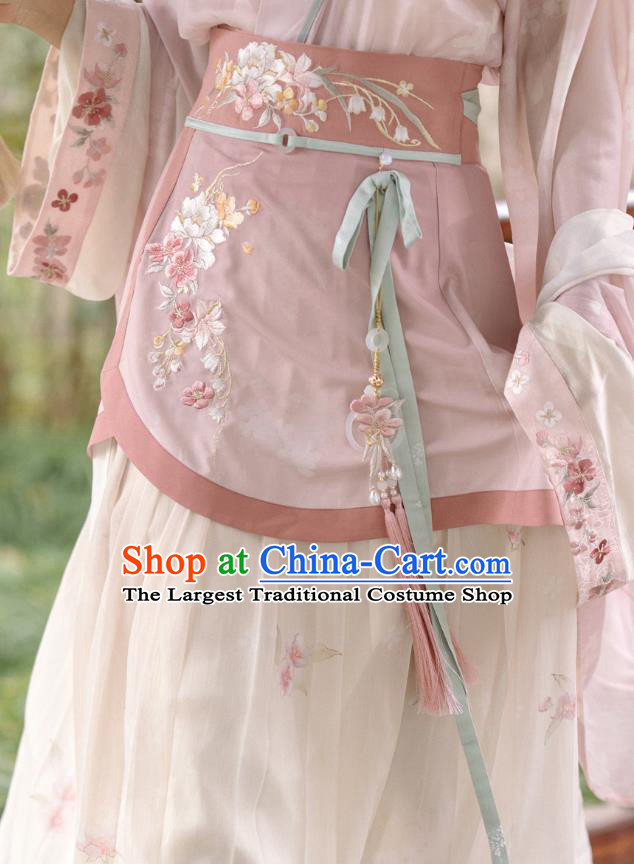China Northern and Southern Dynasties Court Woman Costumes Traditional Pink Hanfu Dresses Ancient Royal Princess Clothing