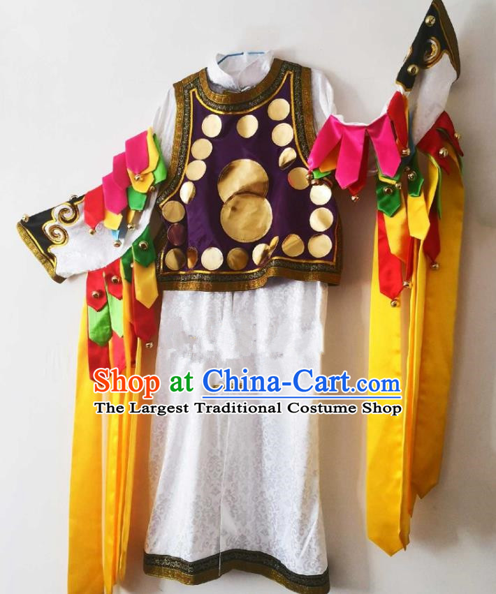 Chinese Nuo Opera Master Clothing Sacrifice God Dancing Garments Witchcraft Performance Costumes