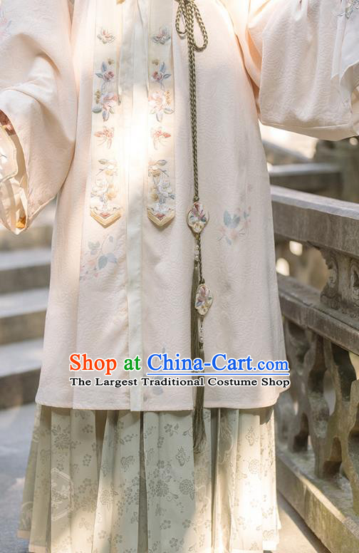 Chinese Ancient Women Embroidered Clothing Female Hanfu Set Ming Dynasty Yunjian Coat and Skirt Costumes