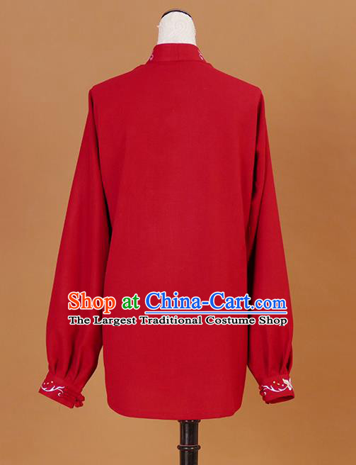 Chinese Wushu Competition Clothes Female Tai Chi Red Suit Martial Arts Clothing Taiji Quan Training Uniform