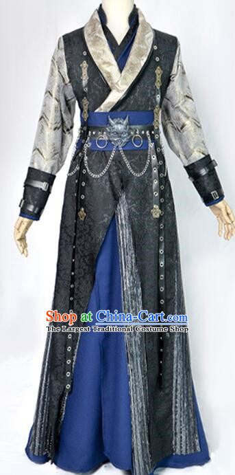 Chinese Ancient Swordsman Clothing Cosplay Mo Ran Knight Kawaler Costumes