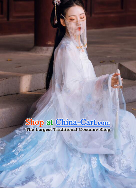 Chinese Tang Dynasty Princess Dresses Traditional Hanfu Fashion Ancient Fairy Garment Costumes