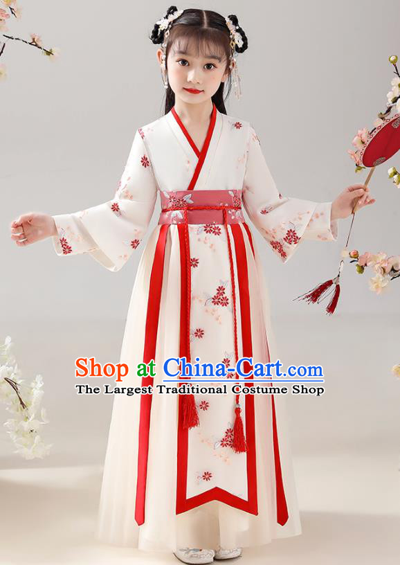 Girl Stage Performance Costume Chinese Model Contest Fashion Children Day Hanfu Clothing