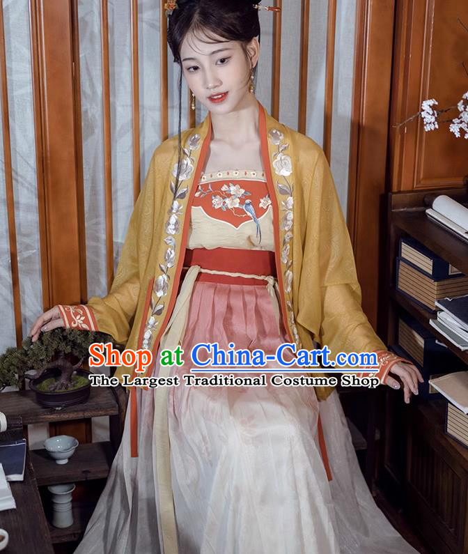 Chinese Ancient Princess Clothing Song Dynasty Noble Woman Embroidered Costumes Female Hanfu Dresses