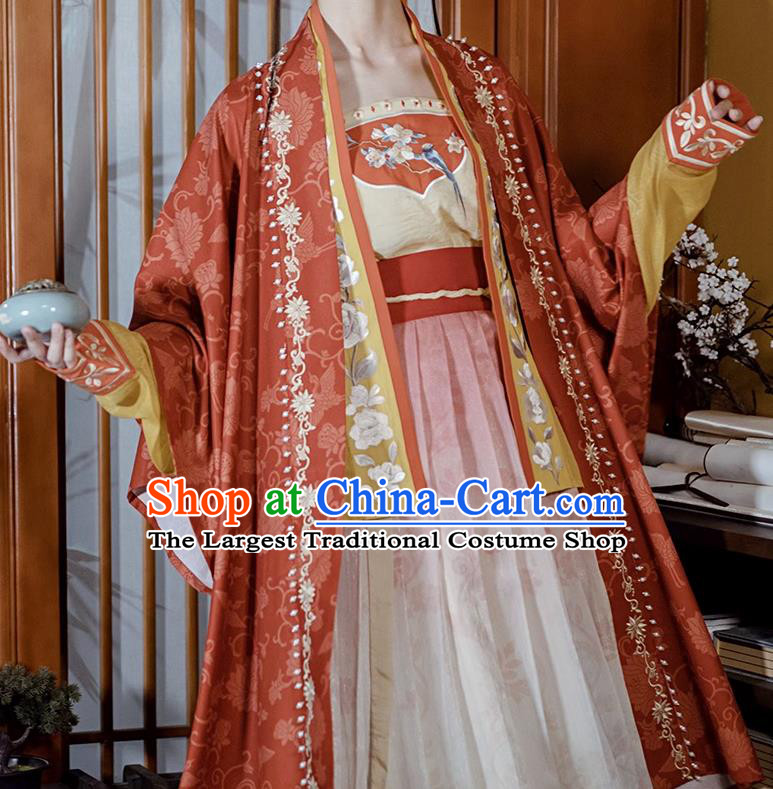 Chinese Ancient Princess Clothing Song Dynasty Noble Woman Embroidered Costumes Female Hanfu Dresses