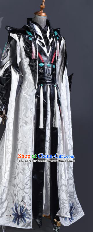 Top Jian Xia Qing Yuan Ling Xue Ge Clothing Ancient Swordsman Costumes Cosplay Young Hero Clothes