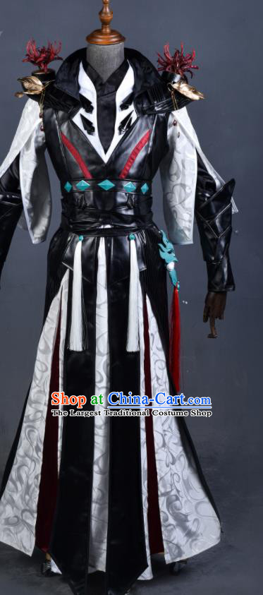 Top Jian Xia Qing Yuan Ling Xue Ge Clothing Ancient Swordsman Costumes Cosplay Young Hero Clothes