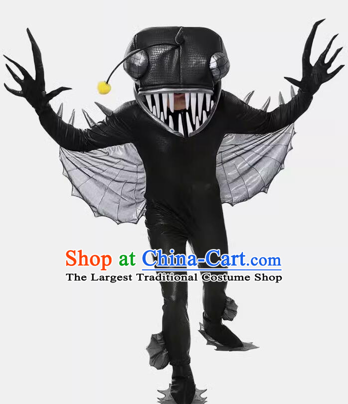 Halloween Fish Monster Fashion Cosplay Performance Costume Stingray Costume Manta Ray Clothing for Adults and Children