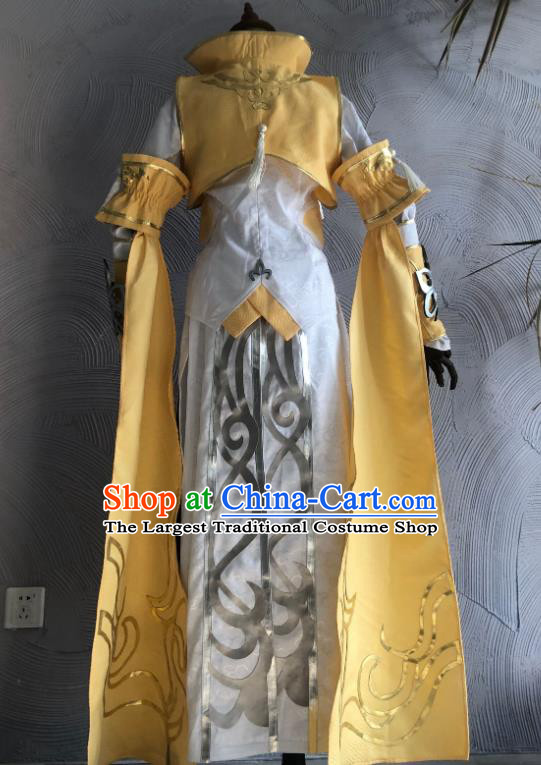 Ancient Swordswoman Costumes Cosplay Noble Lady Clothes Jian Xia Qing Yuan NPC Clothing