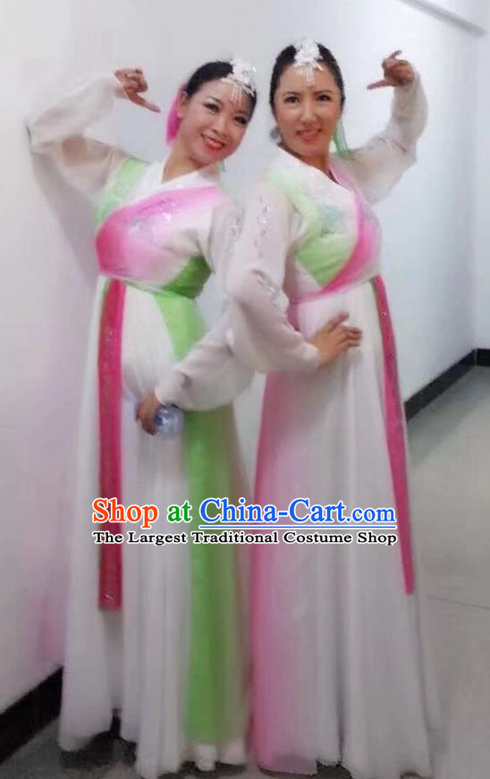 Korean Ethnic Costumes Stage Performance Costumes Korean Fan Dance Long Drum Dance