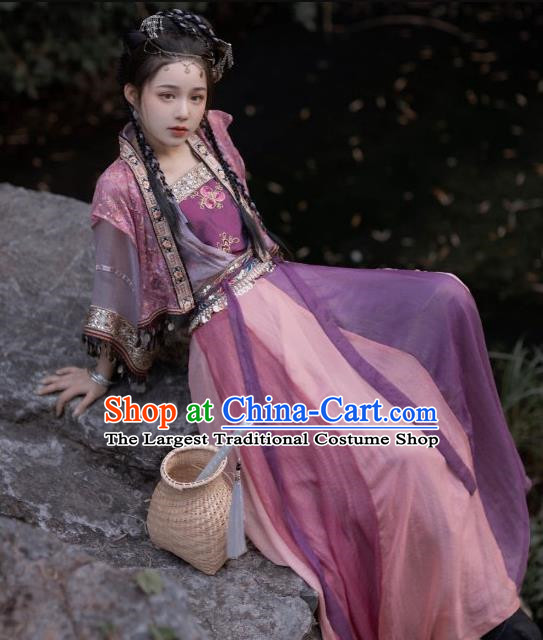 Zixuan Hanfu Women Song Dynasty Short Pair Of Cardigans With Slings And Half Sleeved Vests Twelve Torn Skirts
