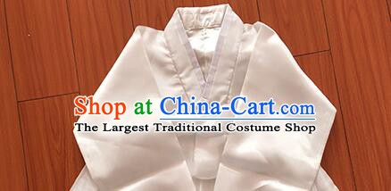 Korean Traditional Costume White Dance Fashion Female Hanbok