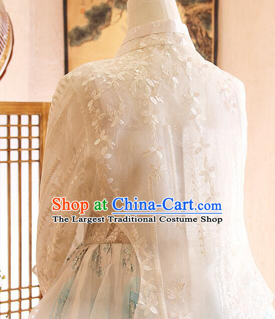 Top Korean Wedding Dress White Traditional Hanbok Bride Costume
