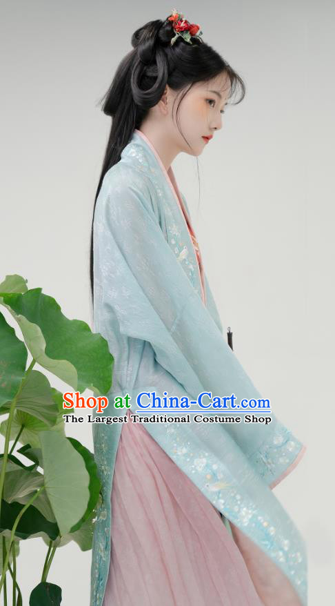 China Ancient Noble Lady Dresses Traditional Costumes Silk Hanfu Song Dynasty Royal Princess Clothing Complete Set