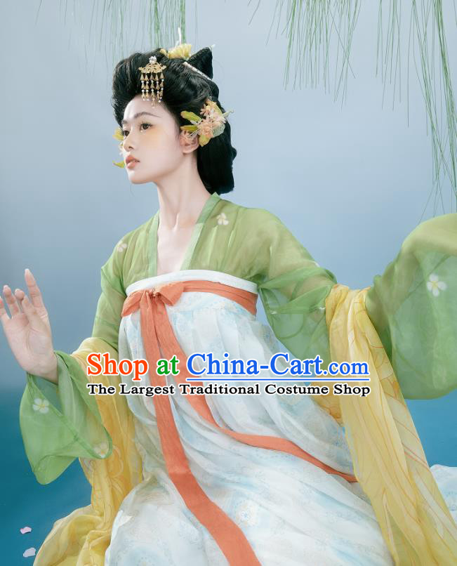 Chinese Ancient Palace Princess Dress Costume Female Hanfu Tang Dynasty Court Empress Clothing