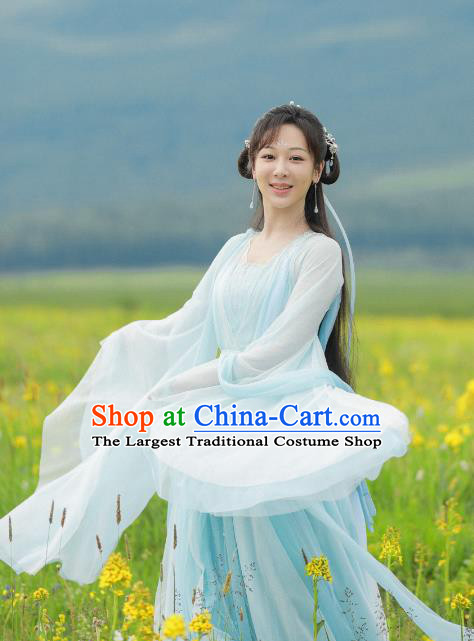 China Xian Xia Drama Immortal Samsara Fairy Clothing Ancient TV Series Chen Xiang Ru Xie Goddess Yan Dan Costume