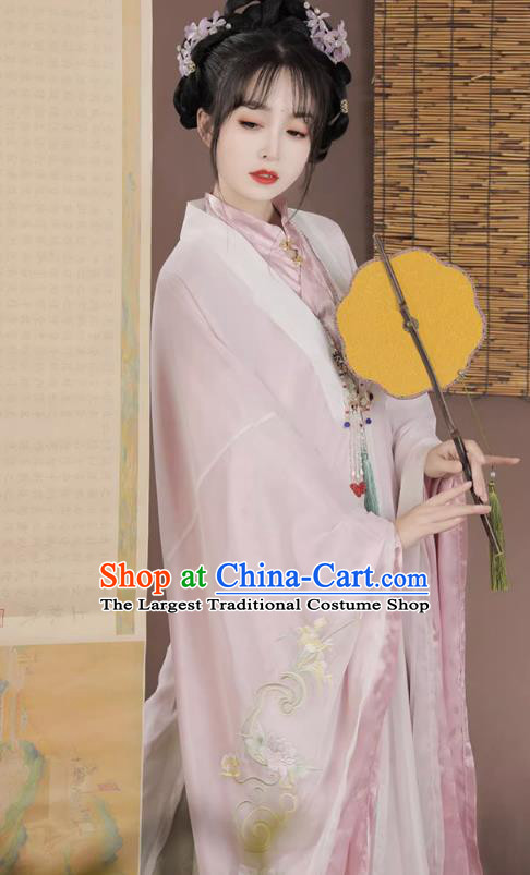 Ancient China Princess Costumes Traditional Hanfu Dress Cape Blouse and Mamian Skirt Ming Dynasty Nobility Lady Clothing Complete Set