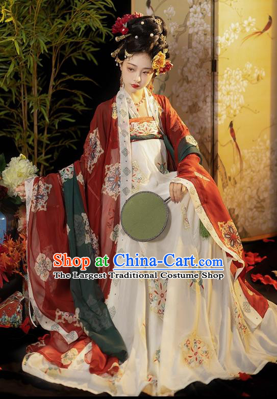 Ancient China Empress Costumes Court Woman Hanfu Dress Ancient Palace Princess Clothing