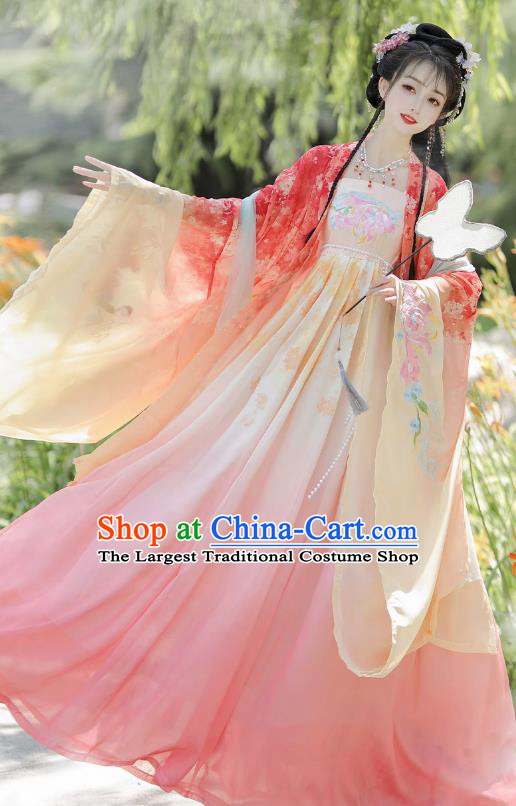 China Tang Dynasty Princess Clothing Traditional Hanfu Woman Costume Ancient Fairy Dresses