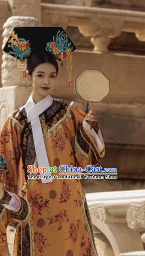 China Ancient Empress Costumes Qing Dynasty Imperial Woman Clothing TV Series Ruyi Royal Love in the Palace Dress