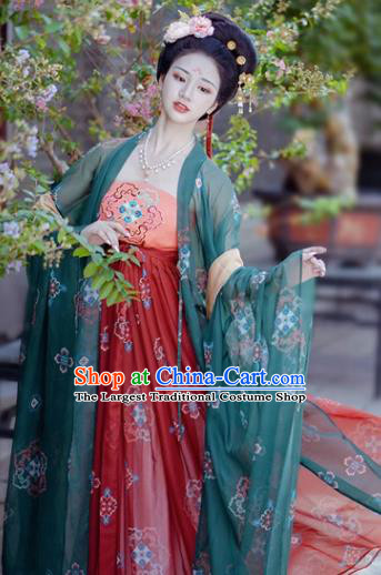 Plus Size Ancient Chinese Female Costumes Tang Dynasty Court Woman Clothing Traditional Empress Hanfu Dress