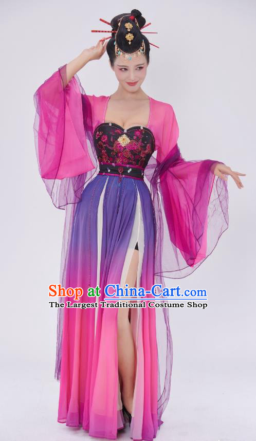 China TV Series Strange Tales of Tang Dynasty Courtesan Pink Dress Traditional Sexy Woman Clothing Ancient Female Costumes