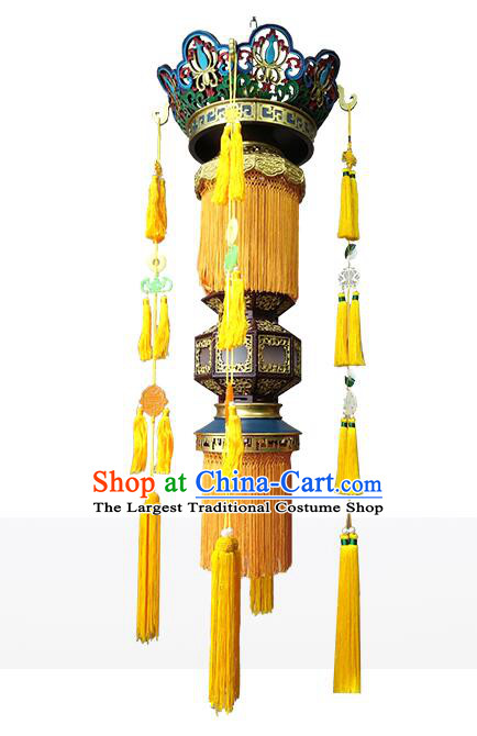 Chinese Handmade Ceiling Lantern Classical Temple Palace Lantern Traditional Floor Lamp
