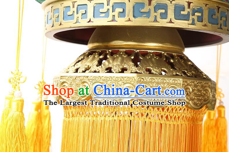 Chinese Handmade Ceiling Lantern Classical Temple Palace Lantern Traditional Floor Lamp