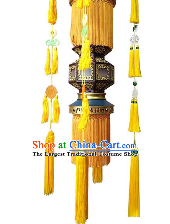 Chinese Handmade Ceiling Lantern Classical Temple Palace Lantern Traditional Floor Lamp