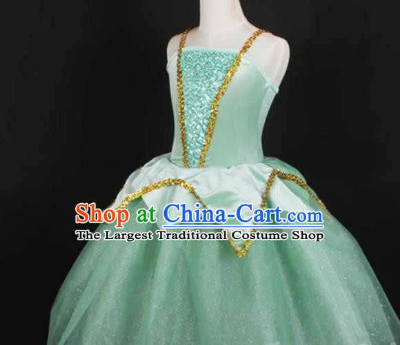 Children Spring And Summer Princess Dress Wedding Dress Fluffy Wonderful Fairy Western Style Costumes Stage Costumes